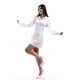 thumbnail image 2 of Vestido Camisero Roman Fashion Juvenil 20033 Blanco M, 2 of 6