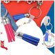 thumbnail image 5 of Wosthever 28 piezas bolsa Keychian encantos único exquisito llavero borlas Simple llavero borla adorno DIY accesorio para bolsos llaves Artesanía Azul real Wosthever HA059646-11B, 5 of 6