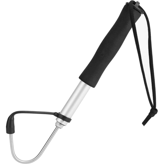 Pince à Pêche Gaff, Gaff Rétractable en Acier Inoxydable, Hameçon Tranchant, Équipement de Pêche avec Poignée Souple