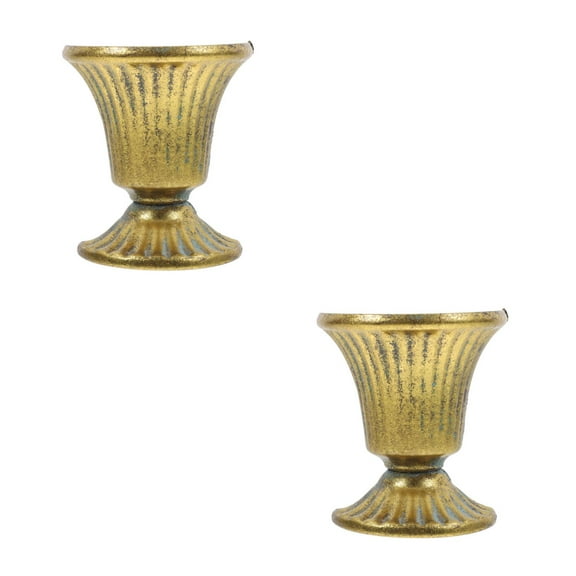 2pcs Rustic Metal Wall Planter For Indoor Decorative Half Vase For Succulents Elegant Wall Mounted Flower Pot Balcony Flowerpot Succulent Wall Planter