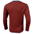 thumbnail image 4 of IROINNID Henley Shirts for Men Comfy Top Shirt Slim Long Sleeve Bottoming Shirt T-shirt Top Blouse,Burgundy, 4 of 5