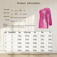 thumbnail image 5 of inhzoy Kids Girls One Shoulder Long Sleeve Sparkle Sequin Mini Dress Dance Prom Gown Party Dress Silver 8, 5 of 5