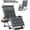 Gray, variant on DKMOCO Zero Gravity Chair with Canopy, 33IN XL Reclining Camping Lounge Chairs w/Removable Cushion and Cup Holder, Folding Patio Recliner(Blue)
