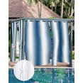 thumbnail image 6 of nqOlkjepod Outdoor Curtains for Patio Waterproof, Lake Blue White Ombre Outdoor Privacy Panels Grommet, Retro Minimalist Gradient Art Blackout Outside Curtains for Porch/Cabana 54"x84", 2 Panels, 6 of 7