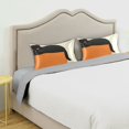 thumbnail image 3 of Yayeee Pillowcase Standard Size Set of 2 Satin Wrinkle Resistant Pillow Case, Black Cat Orange Ball, 3 of 7