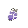 thumbnail image 1 of Billuyoard Colgantes Pies de animales Colgante ligero de acero inoxidable Ocho colores Hebilla de metal Accesorio de joyería impermeable DIY Ropa para mascotas Púrpura Billuyoard PT004616-01, 1 of 6