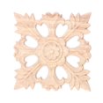 thumbnail image 1 of Compatible With1x Rubber Wood Carved Onlay Applique Diy Decor #b:15*15cm, 1 of 5