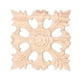 thumbnail image 1 of 1x apliques de madera de caucho tallados decoración artesanal # b: 15*15cm, 1 of 5