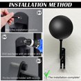thumbnail image 5 of 2 ganchos para casco de motocicleta, montaje en pared, rotación de 180 grados, soporte para casco de bicicleta de metal, soporte para casco de bicicleta, soporte para colgar con para motocic, 5 of 5