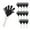 Black/White, variant on Windy City Novelties 12-Pack 7-Inch Mini Hand Clappers - Bulk Noisemakers for Parties, Celebrations, and Events - Green