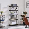 thumbnail image 4 of 5-Tier Metal Storage Shelves Unit, Heavy Duty Boltless Garage Shelving Adjustable Rack for Warehouse Basement Shed Organization, Black, 4 of 6