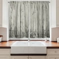 thumbnail image 2 of Ambesonne Rustic Kitchen Curtains, Grunge Art Vertical Planks, 55"x45", Pale Grey Pearl Dust, 2 of 3