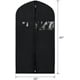 thumbnail image 3 of 5Pack Garment Bags for Storage Travel Nonwoven Fabric Dress Bag Suit Bag Garment Bag with 2 Large Mesh Pockets 60*130cm, 3 of 3