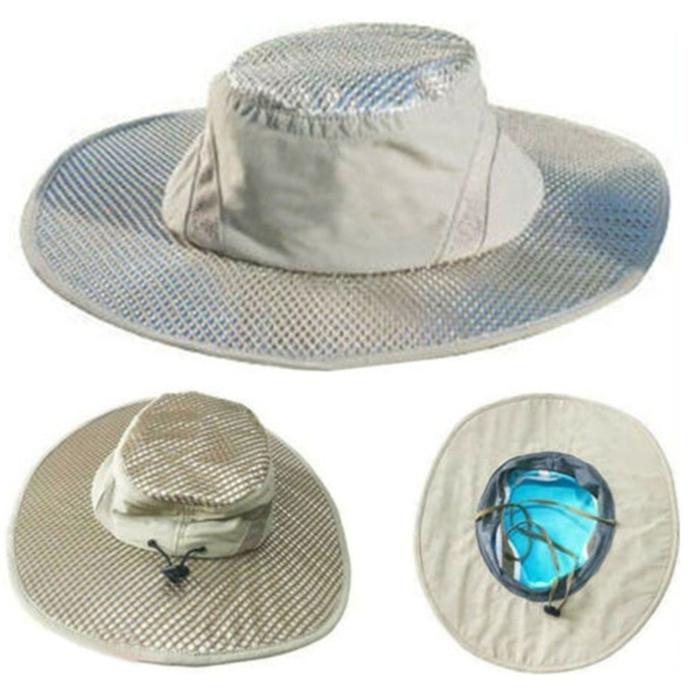 Evaporative Cooling Bucket Hat Hydro w/ UV Hats Protection Cooler Arctic Caps[Beige] Walmart