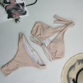 thumbnail image 5 of asdoklhq Swimsuits for Women Plus Size,Solid ColorBikini Chest Pad Swimsuit Beachwear Set, 5 of 5