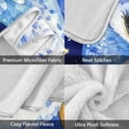 thumbnail image 3 of Wobogo Blue Starry Owl Flannel Fleece Bed Blanket as Bedspread Coverlet Sofa blankets (50x60in) Soft Lightweight Warm and Cozy, 3 of 7