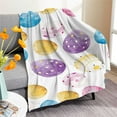 thumbnail image 2 of Nmdmisc Easter Throw Blanket Cute Blanket,Easter Gifts for Kids Easter Blanket Easter Decorations,Fuzzy Flannel Fleece Blanket for Couch Bed Room Easter Eggs Decor,27.6 x 39.4 Inch, 2 of 7