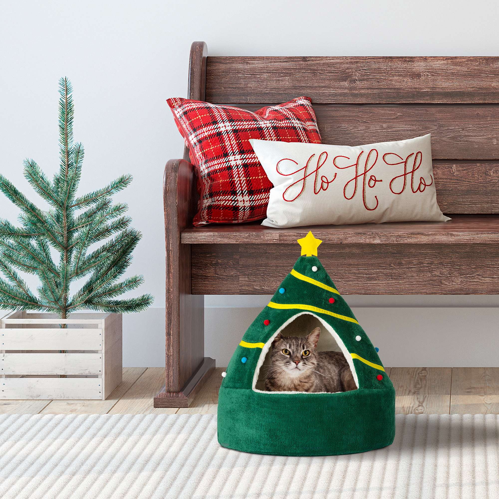 Vibrant Life Hideaway Tree Small Cat-Dog Bed
