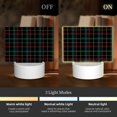 thumbnail image 3 of Cauagu Buffalo Plaid Dark Green for Rectangle Acrylic Night Light - Acrylic Modern Bedside Light with LED Light Lamp Base - Decorative Night Lamp for Restaurant Bar Cafe Shop, 3 of 9