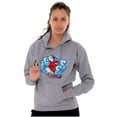 thumbnail image 4 of Airbrushed Bear Mascot Icee Ahh Unisex Plus Size Hoodie Brisco Brands 2X, 4 of 5