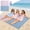 MulticolorC, variant on Emdiqzs Sand Free Oversized Beach Blanket Waterproof Sandproof Foldable Mat for Outdoor Camping Picnic Red Blue