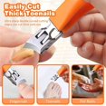 thumbnail image 4 of Wide Jaw Opening Anti-Splash Slanted Stainless Steel Nail Clipper, 4 of 7