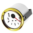 thumbnail image 4 of Medidor de equilibrio de ajuste de barco IP67 resistente al agua con retroiluminación roja de 52 mm para yates, esfera blanca marina y cubierta dorada, 4 of 14