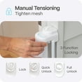 thumbnail image 5 of Perma Child Safety 71 in. Wide x 33 in. Tall White Retractable Baby Gate, 5 of 16