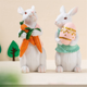 thumbnail image 2 of Estatuas de conejo de Pascua de resina para decorar el hogar, divertidas figuras de mesa de primavera y verano, 2 of 7