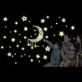thumbnail image 2 of Night Starry Sky Moon Stars DIY Brillo en la oscuridad Pegatinas luminosas Habitación para niños Dec Tomshoo  Pegatinas de pared, 2 of 7
