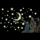 thumbnail image 2 of Night Starry Sky Moon Stars DIY Brillo en la oscuridad Pegatinas luminosas Habitación para niños Dec Tomshoo  Pegatinas de pared, 2 of 7