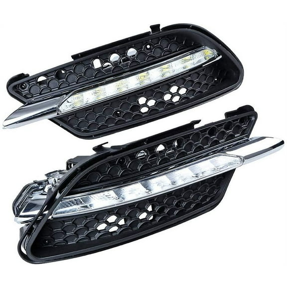 Astra Depot Xenon White 6000K LED Fog Lamp Daytime Running Light DRL Compatible with Mercedes Benz W204 AMG Sport 2008-2011