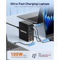 thumbnail image 3 of Estación de carga USB SAIPKYGS Cargador USB C de 600 W y 12 puertos, 3 of 6