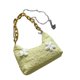 thumbnail image 1 of Bolso de hombro para mujer, bolso de cadena elegante y resistente al desgaste de alta capacidad para citas, compras diarias, tamaño libre, amarillo, 1 of 12