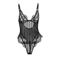 thumbnail image 1 of encaje Floral Elástico de Manga Larga Leotardo Jumpsuit Bodysuit Lencería de Noche para Mujer L Salvador Lace Babydoll Lingeries, 1 of 10