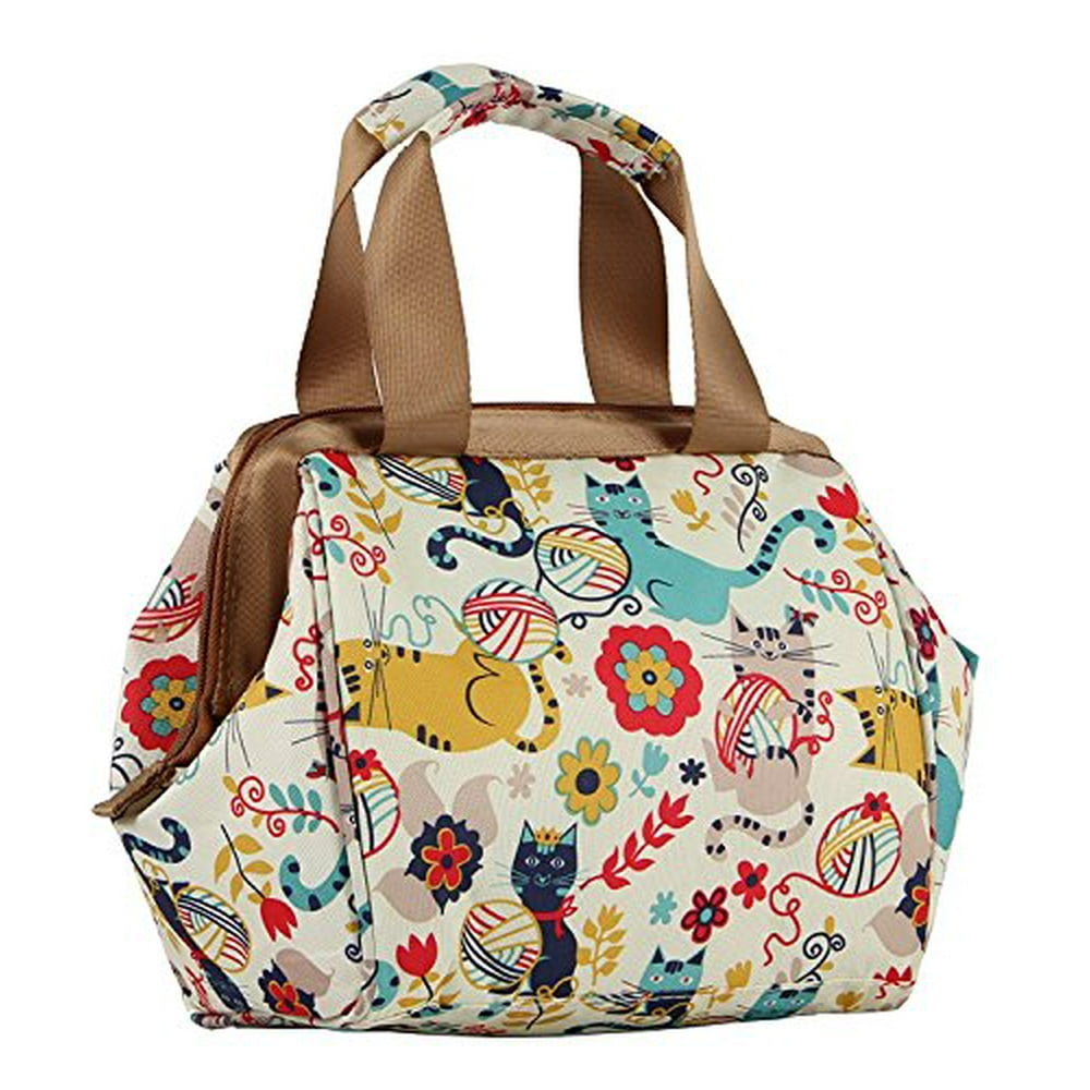 Lily Bloom Insulated Double Handle Zipper Lunch Cooler/Tote (Furry