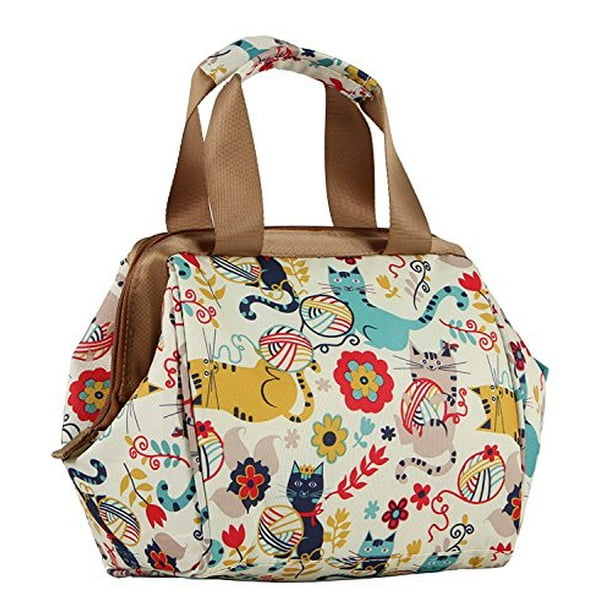 Lily Bloom Insulated Double Handle Zipper Lunch Cooler/Tote (Furry