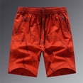 thumbnail image 3 of Aayomet Mens Workout Shorts Casual Loose Plus Size Patchwork Overalls Shorts Pants (Red, XXXL), 3 of 4