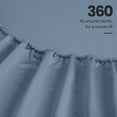 thumbnail image 4 of Superior Egyptian Cotton Deep Pocket 1500 TC Sheet Set, Full, Medium Blue, 4 of 10