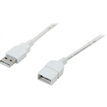 C2G 3M USB 2.0 A MALE TO A FEMALE EXTENSION CABLE - WHITE (9.8FT)