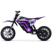 HOVERHEART Mini Motorized Dirt Bikes 500W, 15 MPH Top Speed, Dual Suspension(Purple)