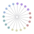 thumbnail image 3 of OUNONA Plum Blossom Patchwork Pins Easy to See and Use for DIY Sewing 200Pcs, 3 of 6