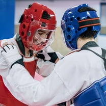 Toyandona Athletic Face Guard for Sports Toughened Plastic Transparent 1Pack