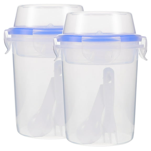 Masteelf  2 Pcs Yogurt Containers with Lids Jars for Overnight Oats Mason Baby