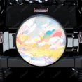 thumbnail image 1 of Motif Coloré Abstrait ic Polyester Universel Housse de Roue de Rechange pour Remorque RV SUV Camion Camping-Car, 1 of 5
