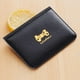 thumbnail image 1 of Cartera de cuero delgada con tarjetero para mujer Macarena Cartera del titular de la tarjeta Negro 10,2x7,2 cm, 1 of 7