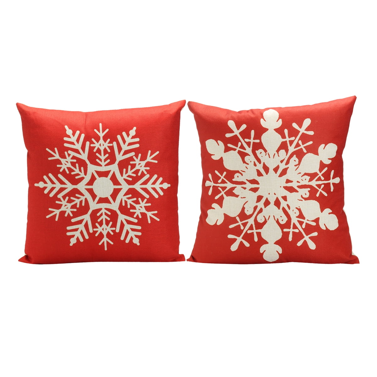 Flowers Landscape Cotton Linen Sofa Waist Cushion Cover Pillow Case Home Decor