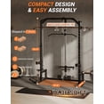thumbnail image 4 of GARVEE Smith Machine with Cable Machine,LAT Pulldown,Pull-Up Bar,Low Row, Landmine & Safety Arms,1000lbs Capacity Power Cage for Full Body Training, 4 of 9