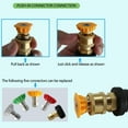 thumbnail image 5 of Pressure Washer Gun Adapter with Wide Compatibility, Quick Connector for Brass and Stainless Steel Components Supports Multiple Degrees, 5 of 5