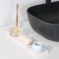 thumbnail image 5 of Posavasos absorbentes de agua para bebidas de diatomita, soporte para jabón de tierra de diatomeas, plato ahorrador de jabón para secado de agua, posavasos para baño y cocina, 5 of 5